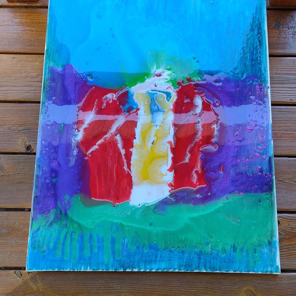 Abstract JOKER ORIGINAL ART PIECE (SIGNED BY ARTIST)